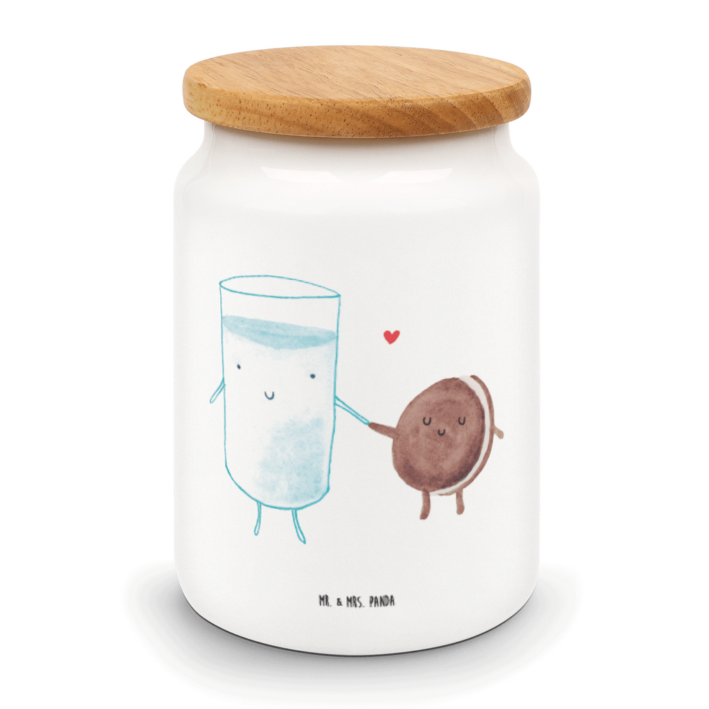 Vorratsdose Milch & Keks Milk, Cookie, Milch, Keks, Kekse, Kaffee, Einladung Frühstück, Motiv süß, romantisch, perfektes Paar,  Vorratsdose, Keksdose, Keramikdose, Leckerlidose, Dose  süße Tiermotive, gute Laune, lustige Sprüche, Tiere