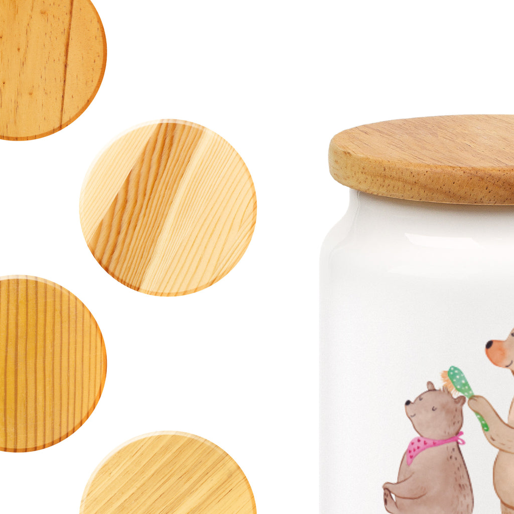 Vorratsdose Bär mit Kind Geschenk, Muttertag, Mutti, Mama, Mutter Vorratsdose, Keksdose, Keramikdose, Leckerlidose, Dose  Familie, Vatertag, Muttertag, Bruder, Schwester, Mama, Papa, Oma, Opa