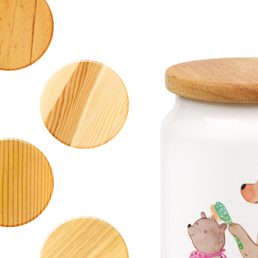 Vorratsdose Bär mit Kind Geschenk, Muttertag, Mutti, Mama, Mutter Vorratsdose, Keksdose, Keramikdose, Leckerlidose, Dose  Familie, Vatertag, Muttertag, Bruder, Schwester, Mama, Papa, Oma, Opa