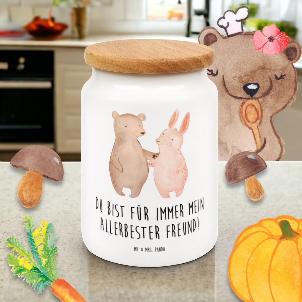 Vorratsdose Bär Hase Umarmen Freunde, bester Freund, Hase, Bär, Bärchen, best friends Vorratsdose, Keksdose, Keramikdose, Leckerlidose, Dose  Liebe,  Partner, Freund, Freundin, Ehemann, Ehefrau, Heiraten, Verlobung, Heiratsantrag, Liebesgeschenk, Jahrestag, Hocheitstag