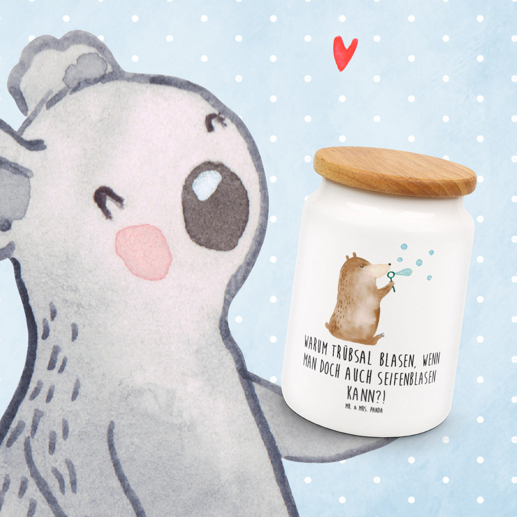 Vorratsdose Bär Seifenblasen Seifenblasen Bär Lustig Sein Glücklich Traurig Happy Vorratsdose, Keksdose, Keramikdose, Leckerlidose, Dose  Bär, Teddy, Teddybär
