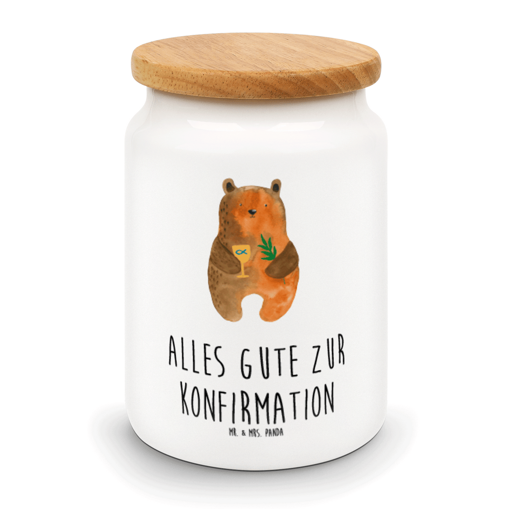 Vorratsdose Konfirmation-Bär Konfirmation, Kirche, evangelisch, Gottesdienst Vorratsdose, Keksdose, Keramikdose, Leckerlidose, Dose  Bär, Teddy, Teddybär
