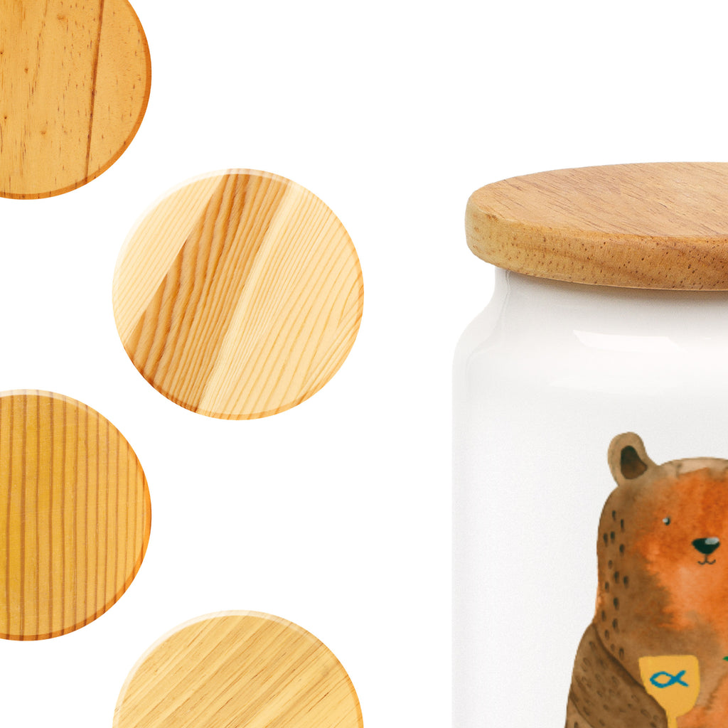 Vorratsdose Konfirmation-Bär Konfirmation, Kirche, evangelisch, Gottesdienst Vorratsdose, Keksdose, Keramikdose, Leckerlidose, Dose  Bär, Teddy, Teddybär