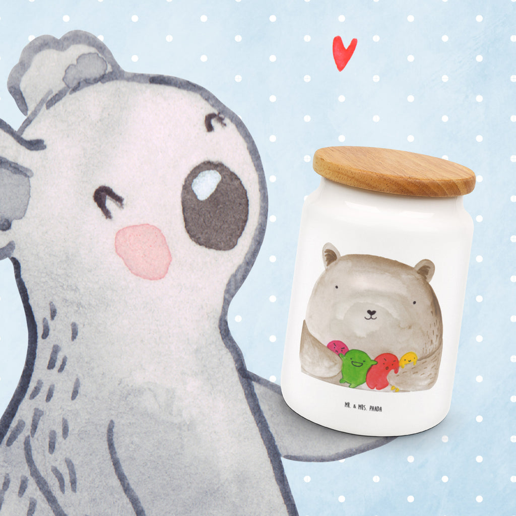 Vorratsdose Bär Gefühl Bär, Wahnsinn, Verrückt, Durchgedreht Vorratsdose, Keksdose, Keramikdose, Leckerlidose, Dose  Bär, Teddy, Teddybär