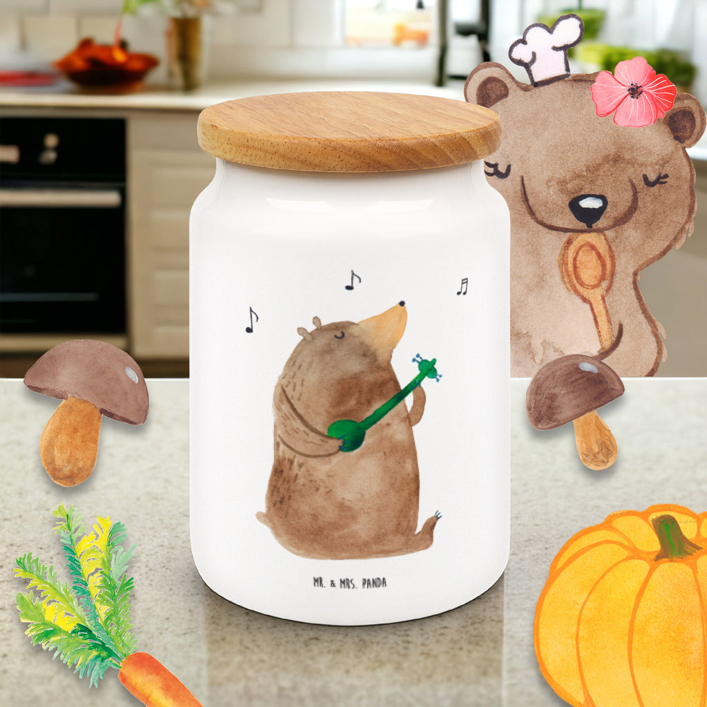Vorratsdose Bär Lied Bär, Bärchen, Bear, Liebeslied, Lied, Song, Valentinstag, Valentine, Geschenk, Partner, Liebe, Freundin, Frau, Herz, Spruch Vorratsdose, Keksdose, Keramikdose, Leckerlidose, Dose  Bär, Teddy, Teddybär