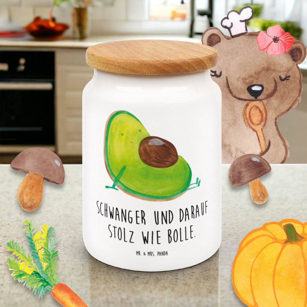 Vorratsdose Avocado schwanger Avocado, schwanger, Schwangerschaft, Babyparty, Babyshower,  Vorratsdose, Keksdose, Keramikdose, Leckerlidose, Dose  Avocado, Veggie, Vegan, Gesund