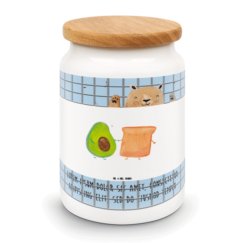 Vorratsdose Avocado + Toast Avocado, Toast, Toastbrot, Liebespaar, Pärchen, Freund, Freundin, Verlobt, Verlobungsparty, Hochzeit, Hochzeitsgeschenk, Jahrestag, Jahrestagsgeschenk, Vorratsdose, Keksdose, Keramikdose, Leckerlidose, Dose  Avocado, Veggie, Vegan, Gesund
