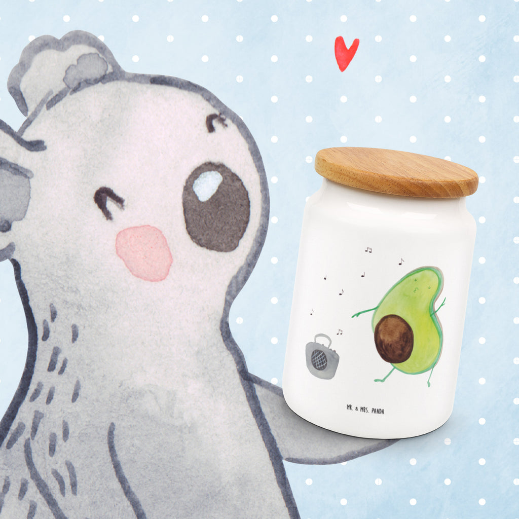 Vorratsdose Avocado tanzt  Vorratsdose, Keksdose, Keramikdose, Leckerlidose, Dose  Avocado, Veggie, Vegan, Gesund