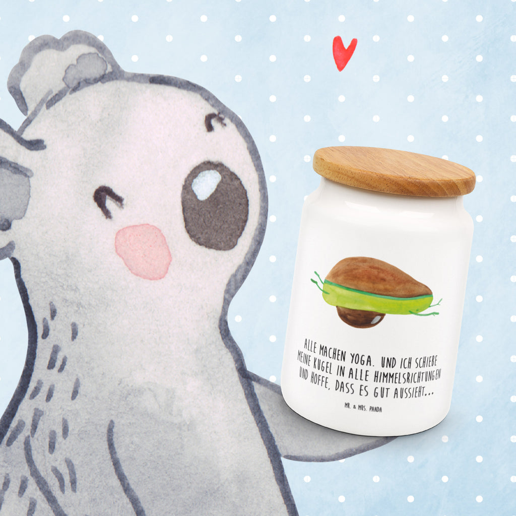 Vorratsdose Avocado Yoga Avocado Yoga Vegan Vorratsdose, Keksdose, Keramikdose, Leckerlidose, Dose  Avocado, Veggie, Vegan, Gesund