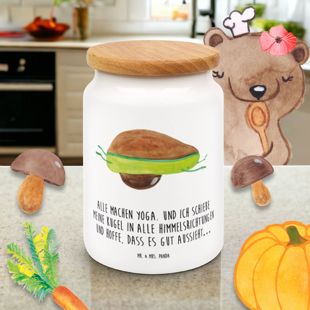 Vorratsdose Avocado Yoga Avocado Yoga Vegan Vorratsdose, Keksdose, Keramikdose, Leckerlidose, Dose  Avocado, Veggie, Vegan, Gesund