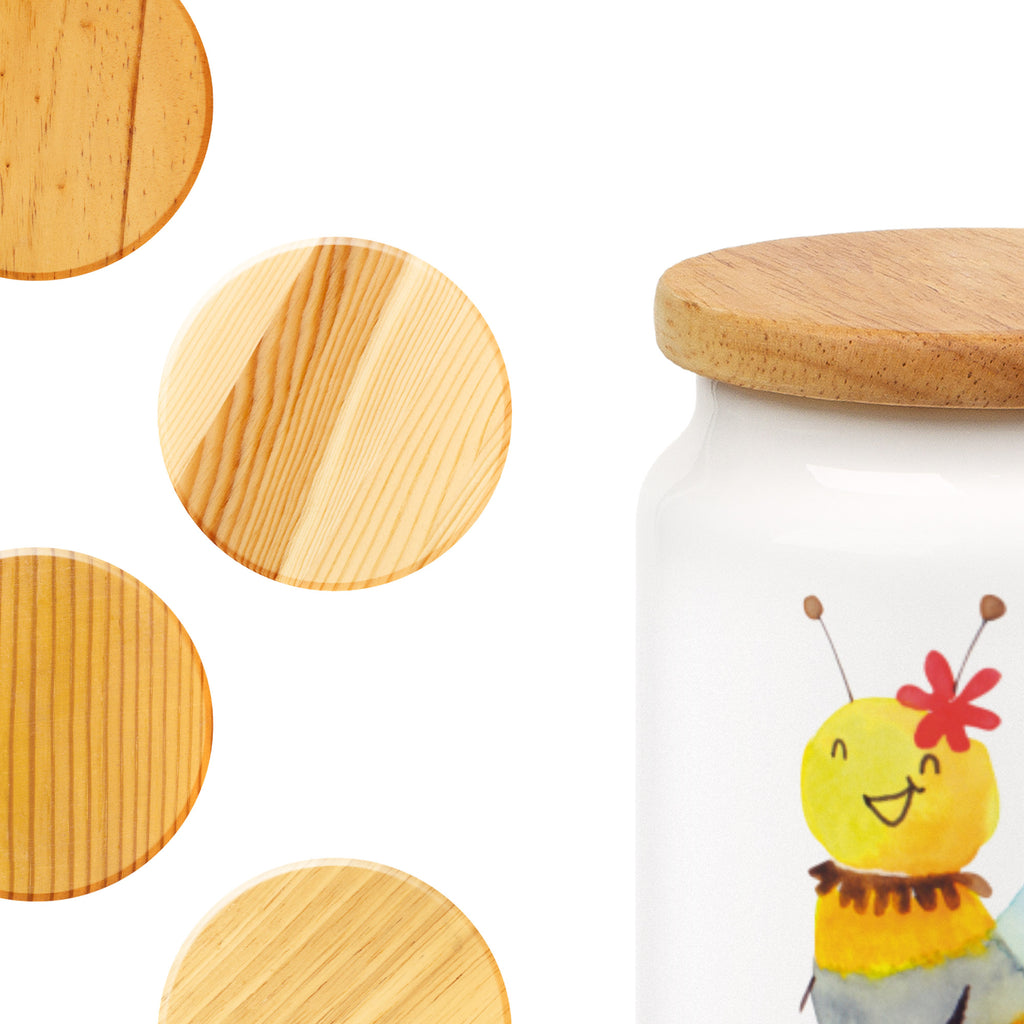Vorratsdose Biene Blume Vorratsdose, Keksdose, Keramikdose, Leckerlidose, Dose, Vorratsbehälter, Aufbewahrungsdose, Biene, Wespe, Hummel