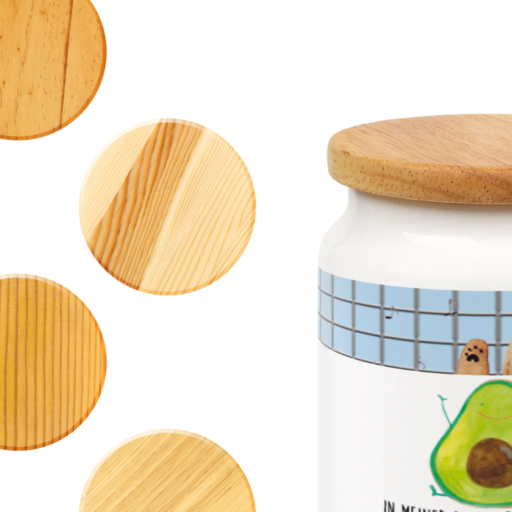Vorratsdose Avocado Happy Avocado, Chaos,  Vorratsdose, Keksdose, Keramikdose, Leckerlidose, Dose  Avocado, Veggie, Vegan, Gesund