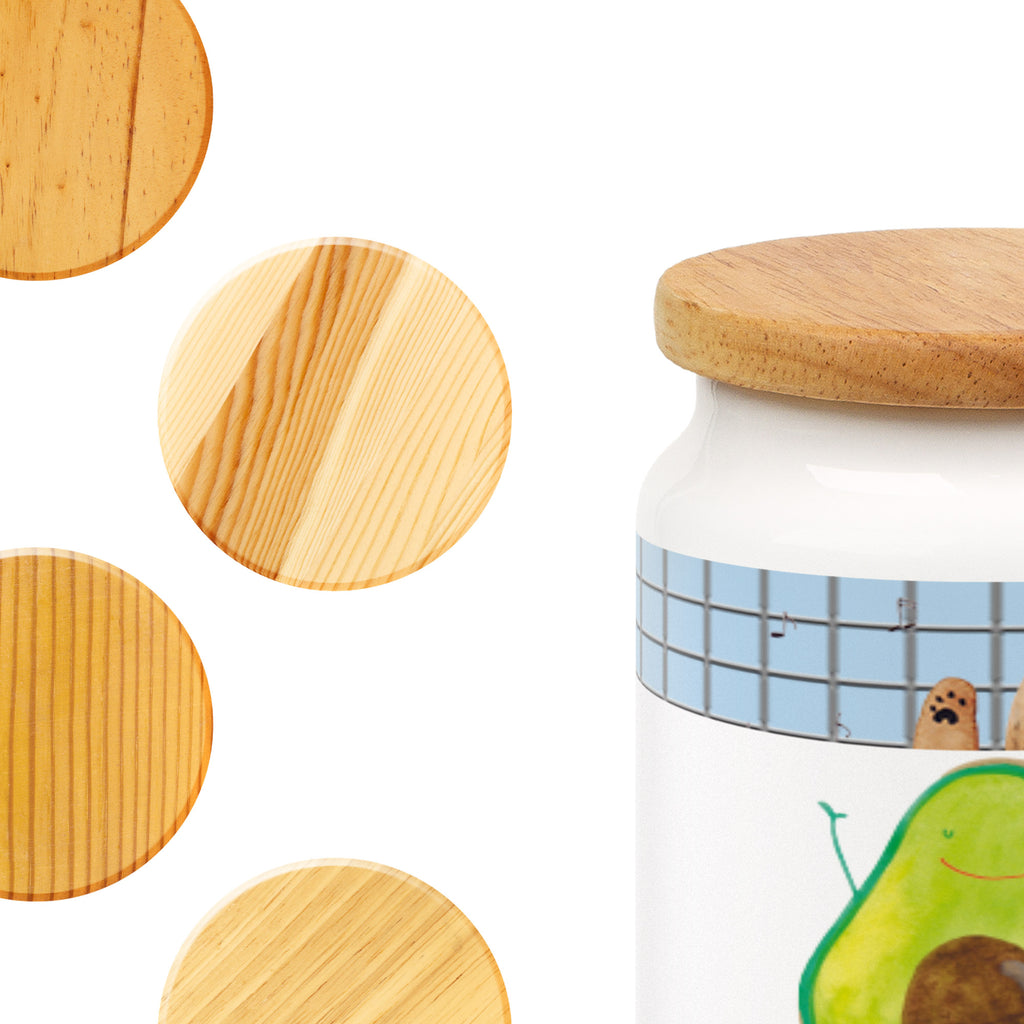 Vorratsdose Avocado Happy Avocado, Chaos,  Vorratsdose, Keksdose, Keramikdose, Leckerlidose, Dose  Avocado, Veggie, Vegan, Gesund