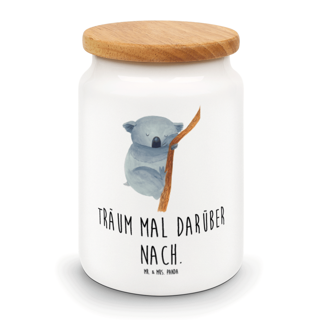 Vorratsdose Koalabär Koala, träumen, Traum, schlafen, Schlafzimmer, Traumland, Bär, Koalabär Vorratsdose, Keksdose, Keramikdose, Leckerlidose, Dose  süße Tiermotive, gute Laune, lustige Sprüche, Tiere
