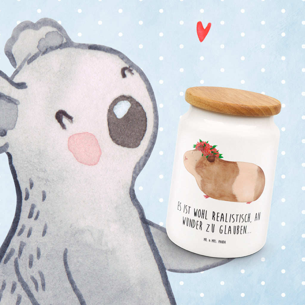 Vorratsdose Meerschweinchen weise Meerschweinchen, Meerie, Meeries, Wunder, Blumenkind, Realität, Spruch, Weisheit, Motivation, Wunderland Vorratsdose, Keksdose, Keramikdose, Leckerlidose, Dose  süße Tiermotive, gute Laune, lustige Sprüche, Tiere