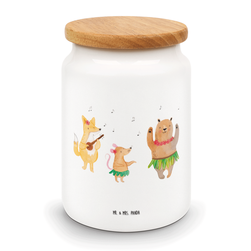 Vorratsdose Waldtiere Aloha Wald, Waldtiere, Musik, Aloha, Bär, Hase, Igel, Tanzen, Leben, Lachen Vorratsdose, Keksdose, Keramikdose, Leckerlidose, Dose  süße Tiermotive, gute Laune, lustige Sprüche, Tiere