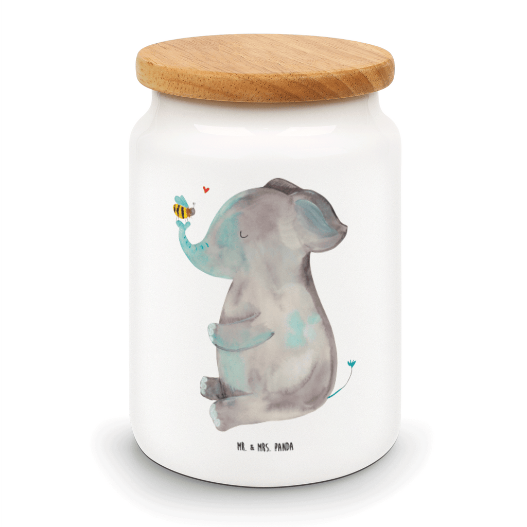 Vorratsdose Elefant & Biene Elefant, Biene, Liebe, Liebesbeweis, Jahrestag, Liebesgeschenk, Heiratsantrag, Hochzeitsgeschenk, Liebesspruch Vorratsdose, Keksdose, Keramikdose, Leckerlidose, Dose  süße Tiermotive, gute Laune, lustige Sprüche, Tiere