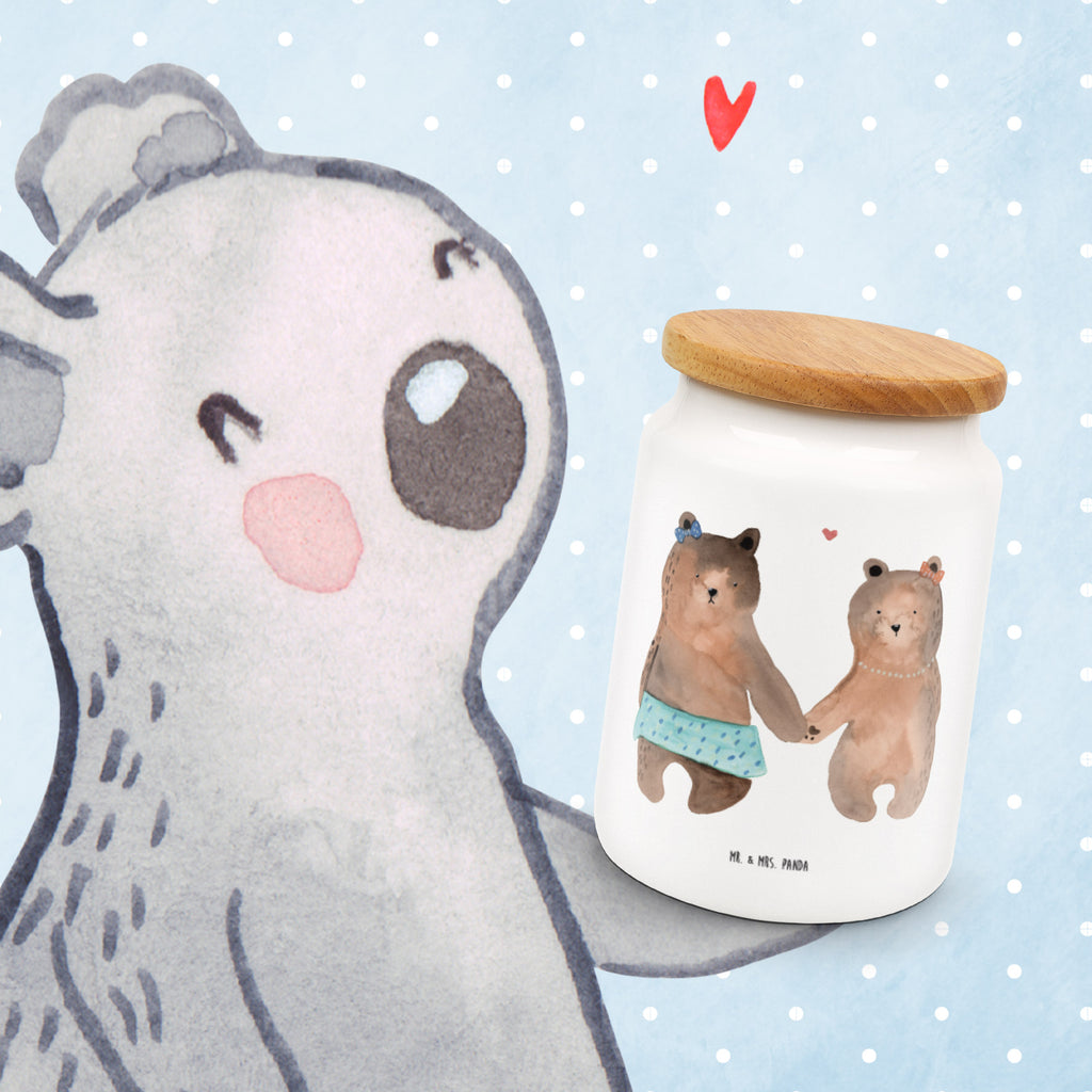 Vorratsdose Bär Freundin Bär Freundin Beste Freund Liebe Liebesbeweis Verliebt Kumpel Kumpeliene Vorratsdose, Keksdose, Keramikdose, Leckerlidose, Dose  Bär, Teddy, Teddybär