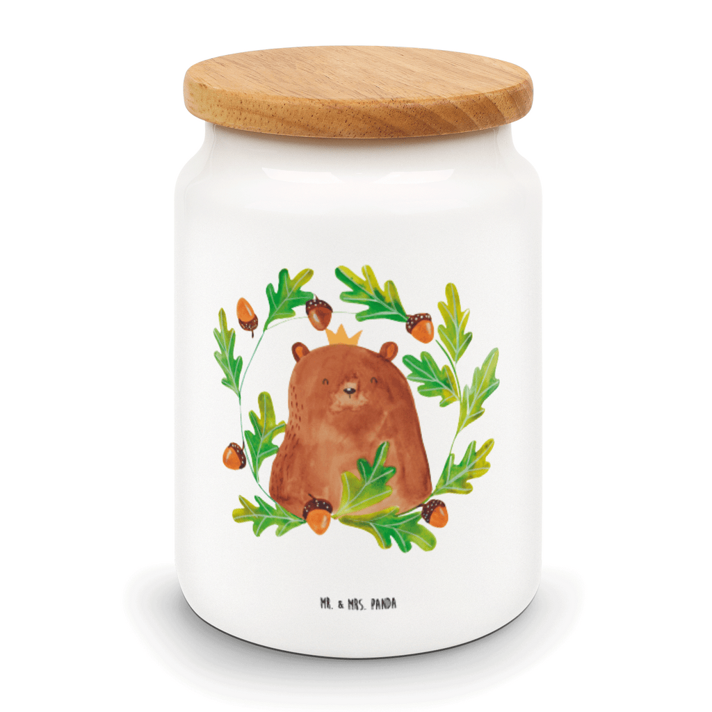 Vorratsdose Bär König Papa, Bär, Papa Bär, bester Vater, bester Papa, weltbester Papa, Vatertag, Vater, Dad, Daddy, Papi, Vorratsdose, Keksdose, Keramikdose, Leckerlidose, Dose  Bär, Teddy, Teddybär