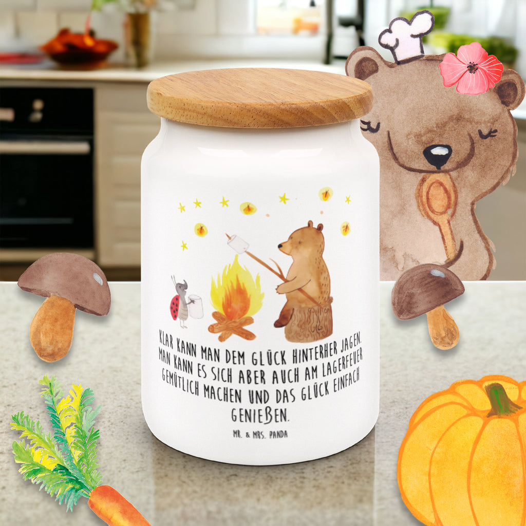 Vorratsdose Bär & Marienkäfer Lagerfeuer Lagerfeuer, Bär,  Vorratsdose, Keksdose, Keramikdose, Leckerlidose, Dose  Bär, Teddy, Teddybär