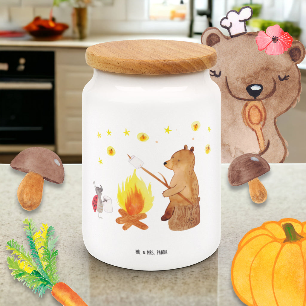 Vorratsdose Bär & Marienkäfer Lagerfeuer Lagerfeuer, Bär,  Vorratsdose, Keksdose, Keramikdose, Leckerlidose, Dose  Bär, Teddy, Teddybär