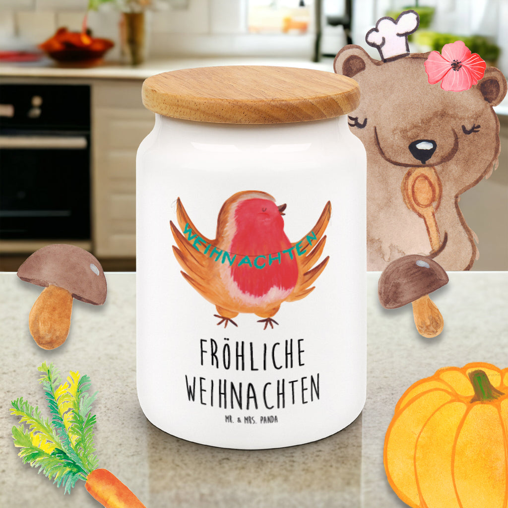 Vorratsdose Rotkehlchen Weihnachten Frohe Weihnachten, Weihnachten, Weihnachtsmotiv, Weihnachtsgruß, Heiligabend, Winter, Vogel, xmas Vorratsdose, Keksdose, Keramikdose, Leckerlidose, Dose  Winter, Weihnachten, Weihnachtsdeko, Nikolaus, Advent, Heiligabend, Wintermotiv