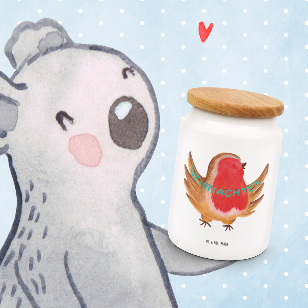 Vorratsdose Rotkehlchen Weihnachten Frohe Weihnachten, Weihnachten, Weihnachtsmotiv, Weihnachtsgruß, Heiligabend, Winter, Vogel, xmas Vorratsdose, Keksdose, Keramikdose, Leckerlidose, Dose  Winter, Weihnachten, Weihnachtsdeko, Nikolaus, Advent, Heiligabend, Wintermotiv