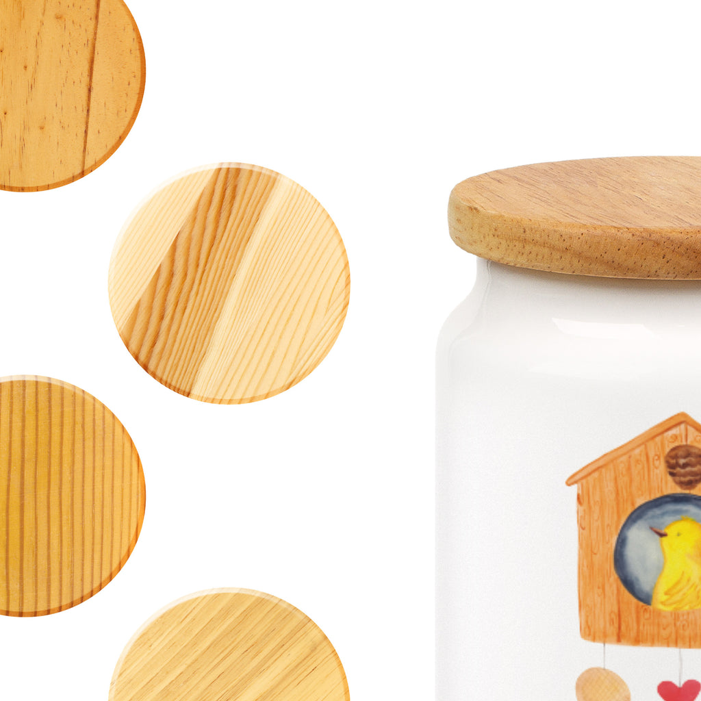 Vorratsdose Vogelhaus sweet Home Vogelhaus, Vogel, Home sweet Home, Einzug, Umzug, Geschenk, Einzugsgeschenk, Hausbau, Haus Vorratsdose, Keksdose, Keramikdose, Leckerlidose, Dose  süße Tiermotive, gute Laune, lustige Sprüche, Tiere