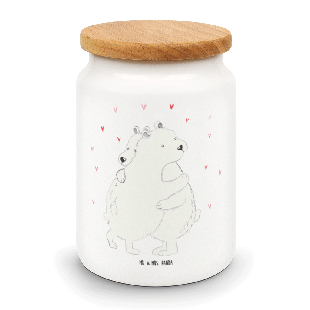 Vorratsdose Eisbär Umarmen  Vorratsdose, Keksdose, Keramikdose, Leckerlidose, Dose  süße Tiermotive, gute Laune, lustige Sprüche, Tiere
