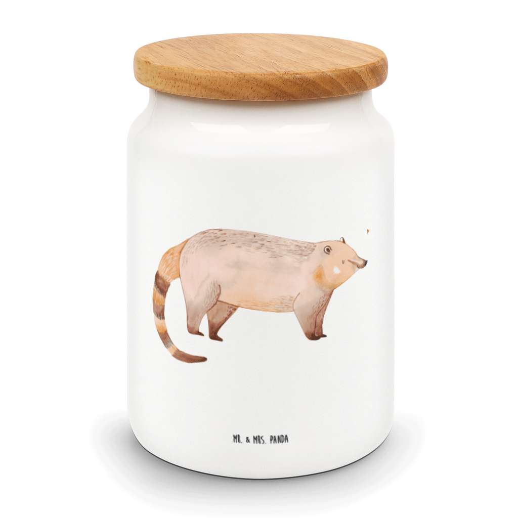 Vorratsdose Nasenbär Nasenbär, Nasenbären, Rüsselbär, Bär, Vorratsdose, Keksdose, Keramikdose, Leckerlidose, Dose  süße Tiermotive, gute Laune, lustige Sprüche, Tiere