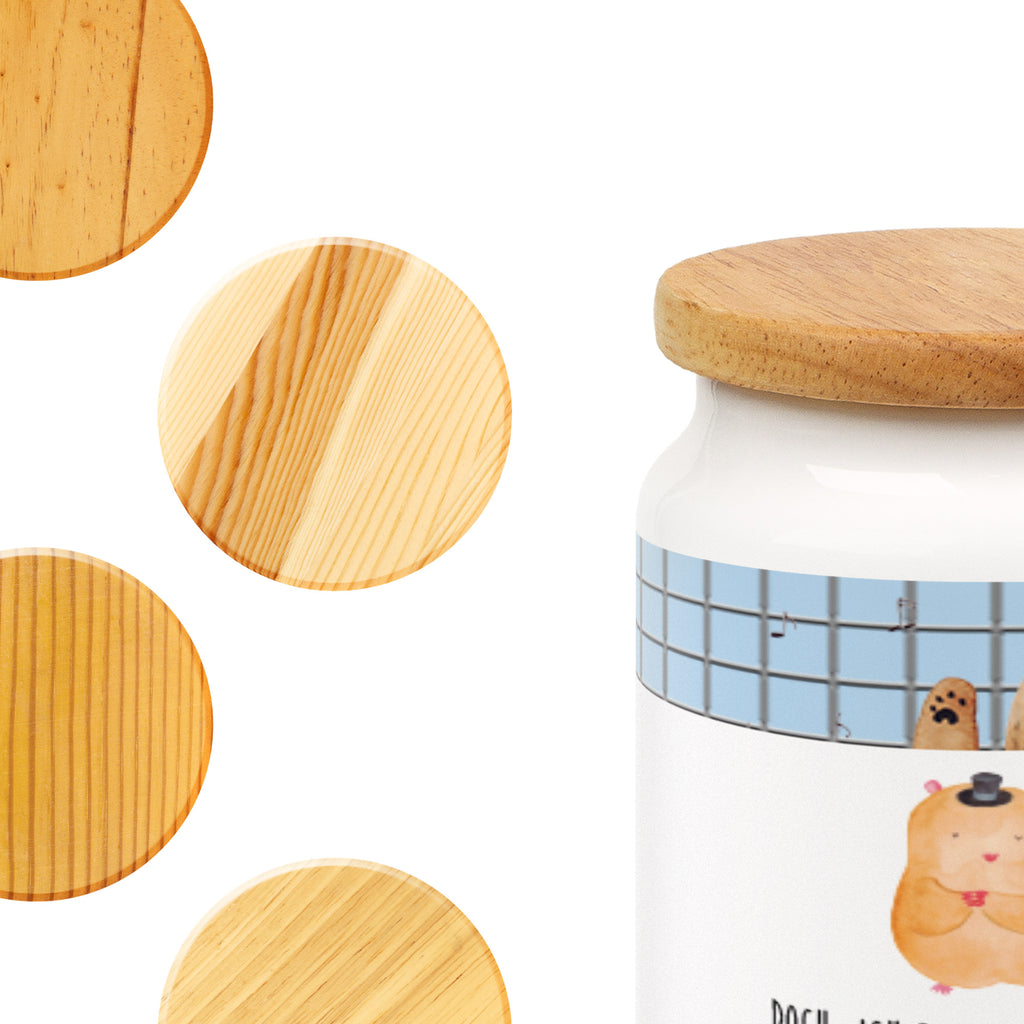 Vorratsdose Hamster mit Hut Hamster, Hut, Magier, Zylinder, Zwerghamster, Zauberer, Houdini	 Vorratsdose, Keksdose, Keramikdose, Leckerlidose, Dose  süße Tiermotive, gute Laune, lustige Sprüche, Tiere