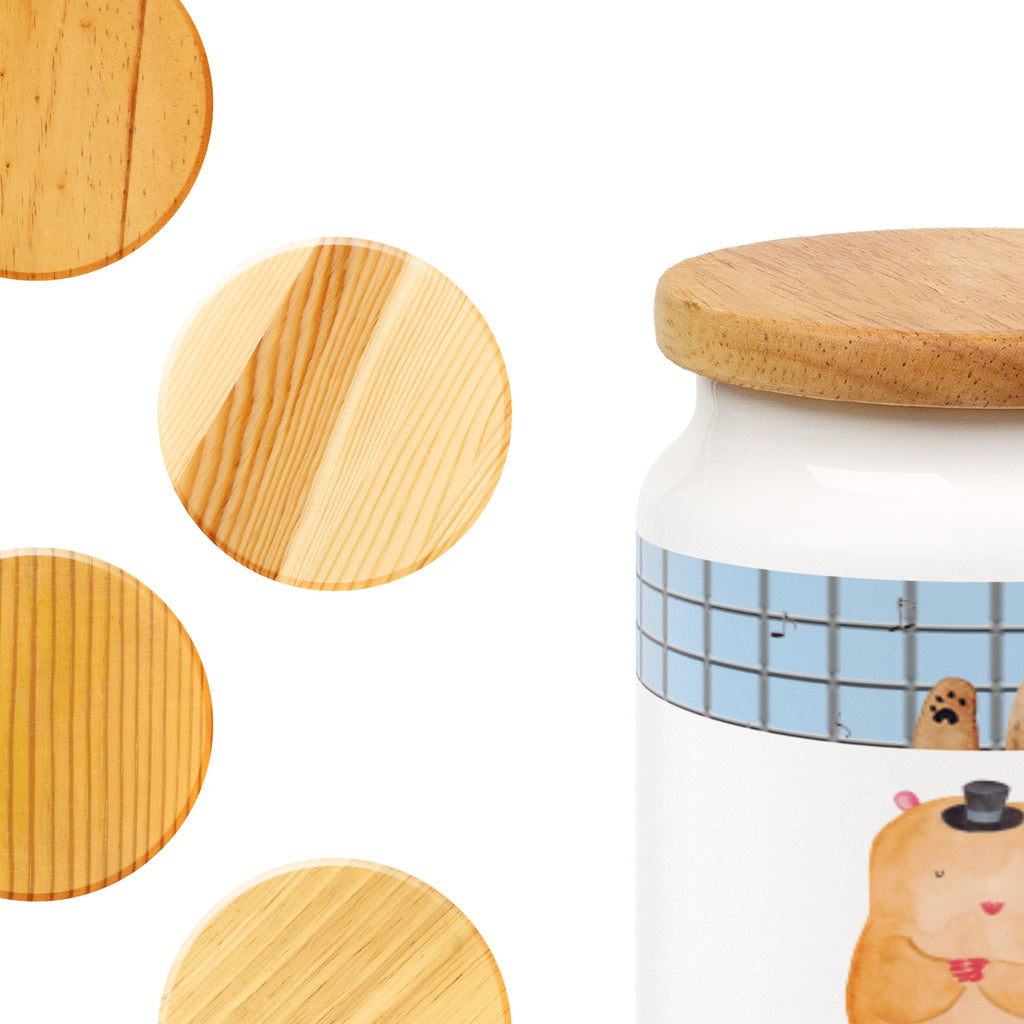 Vorratsdose Hamster mit Hut Hamster, Hut, Magier, Zylinder, Zwerghamster, Zauberer, Houdini	 Vorratsdose, Keksdose, Keramikdose, Leckerlidose, Dose  süße Tiermotive, gute Laune, lustige Sprüche, Tiere