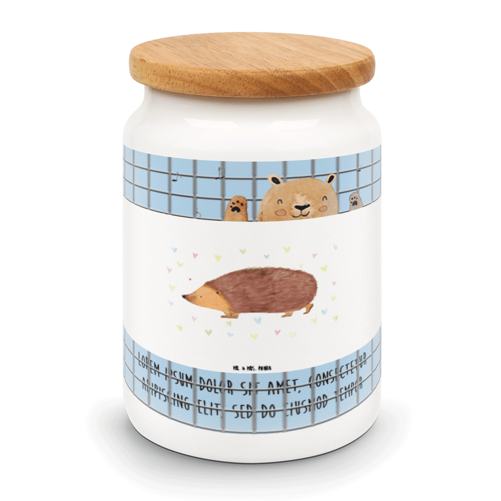 Vorratsdose Igel Herzen Liebe, Herz, Herzen, Igel, Vertrauen, Kuss, Leben Vorratsdose, Keksdose, Keramikdose, Leckerlidose, Dose  süße Tiermotive, gute Laune, lustige Sprüche, Tiere