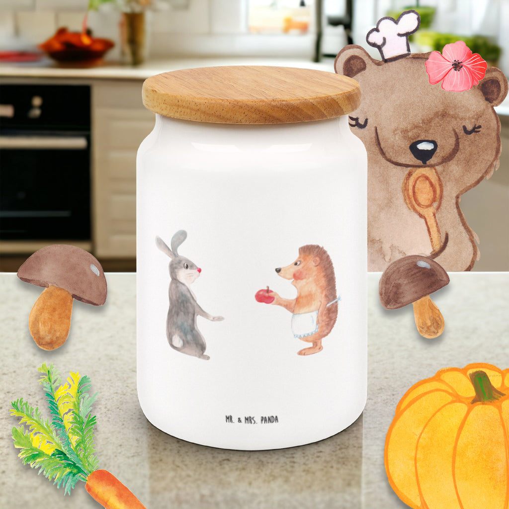 Vorratsdose Liebe ist nie ohne Schmerz Igel und Hase, Igel, Hase, Liebe Spruch, Liebeskummer Geschenk, Herzschmerz, Trösten, Trennungsschmerz, Spruch romantisch Vorratsdose, Keksdose, Keramikdose, Leckerlidose, Dose  süße Tiermotive, gute Laune, lustige Sprüche, Tiere