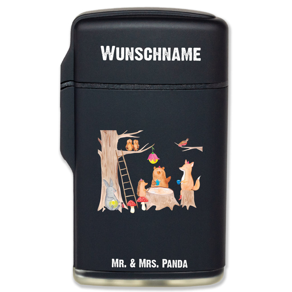 Personalisiertes Feuerzeug Waldtiere Picknick Personalisiertes Feuerzeug, Personalisiertes Gas-Feuerzeug, Personalisiertes Sturmfeuerzeug, Tiermotive, Gute Laune, lustige Sprüche, Tiere, Waldtiere, Picknick, Wald, Fuchs, Hase, Igel, Maus, Eichhörnchen