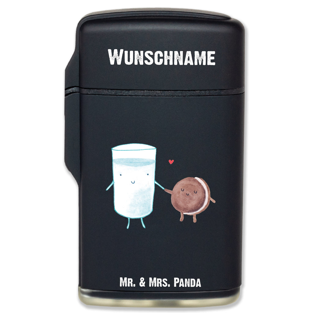 Personalisiertes Feuerzeug Milch & Keks Personalisiertes Feuerzeug, Personalisiertes Gas-Feuerzeug, Personalisiertes Sturmfeuerzeug, Tiermotive, Gute Laune, lustige Sprüche, Tiere, Milk, Cookie, Milch, Keks, Kekse, Kaffee, Einladung Frühstück, Motiv süß, romantisch, perfektes Paar