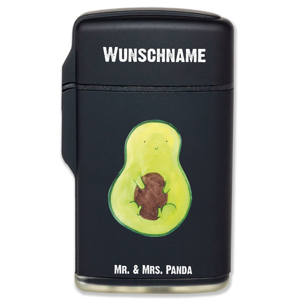 Personalisiertes Feuerzeug Avocado mit Kern Personalisiertes Feuerzeug, Personalisiertes Gas-Feuerzeug, Personalisiertes Sturmfeuerzeug, Avocado, Veggie, Vegan, Gesund, Avokado, Avocadokern, Kern, Pflanze, Spruch Leben