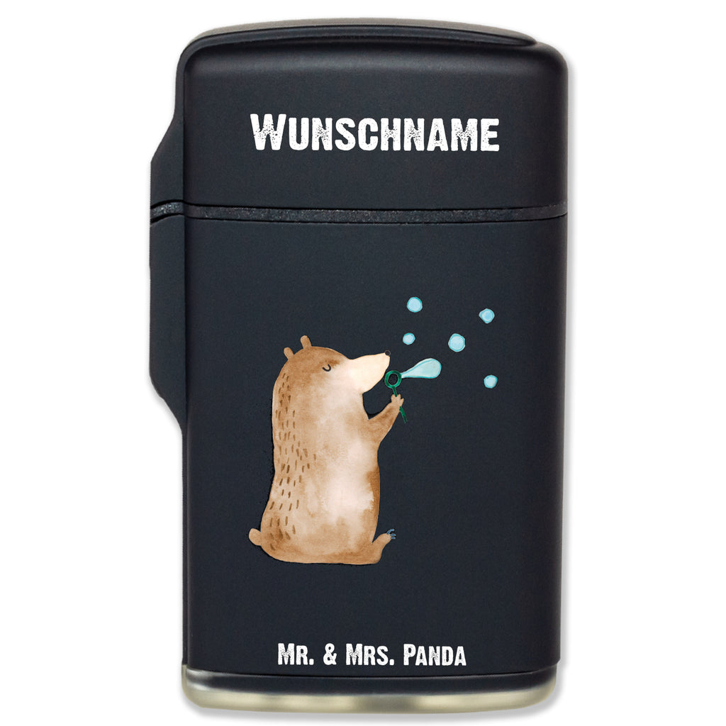 Personalisiertes Feuerzeug Bär Seifenblasen Personalisiertes Feuerzeug, Personalisiertes Gas-Feuerzeug, Personalisiertes Sturmfeuerzeug, Bär, Teddy, Teddybär, Seifenblasen Bär Lustig Sein Glücklich Traurig Happy