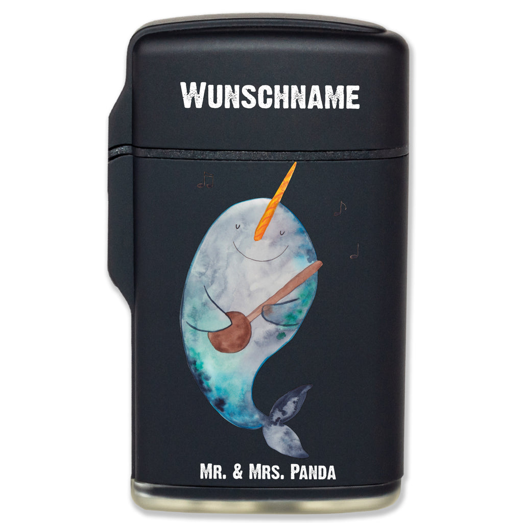 Personalisiertes Feuerzeug Narwal Gitarre Personalisiertes Feuerzeug, Personalisiertes Gas-Feuerzeug, Personalisiertes Sturmfeuerzeug, Meerestiere, Meer, Urlaub, Narwal, Wal, Tanzen, Probleme, Problemlösung, Frust, Gespräche, Gitarre