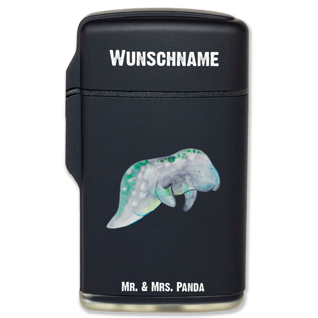 Personalisiertes Feuerzeug Seekuh chillt Personalisiertes Feuerzeug, Personalisiertes Gas-Feuerzeug, Personalisiertes Sturmfeuerzeug, Meerestiere, Meer, Urlaub, Seekuh, Seekühe, Diät, Abnehmen, Zucker, Diätwahn, Essen, Süßigkeiten