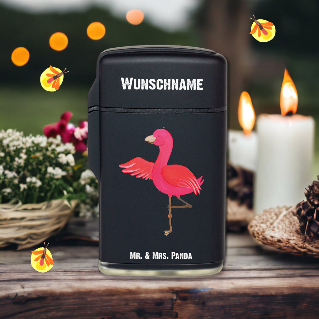 Personalisiertes Feuerzeug Flamingo Yoga Personalisiertes Feuerzeug, Personalisiertes Gas-Feuerzeug, Personalisiertes Sturmfeuerzeug, Flamingo, Vogel, Yoga, Namaste, Achtsamkeit, Yoga-Übung, Entspannung, Ärger, Aufregen, Tiefenentspannung