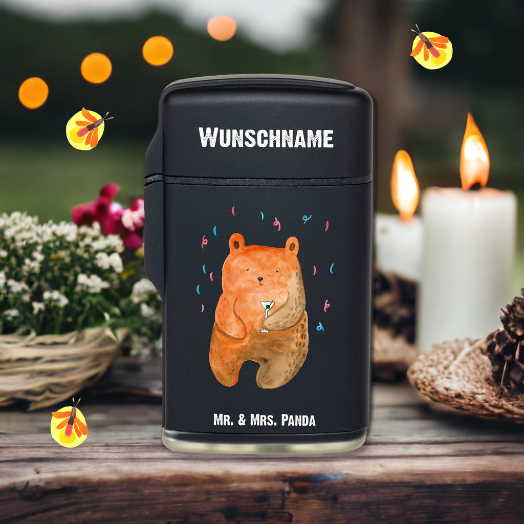 Personalisiertes Feuerzeug Bär Party Personalisiertes Feuerzeug, Personalisiertes Gas-Feuerzeug, Personalisiertes Sturmfeuerzeug, Bär, Teddy, Teddybär, Geburtstag, Geburtstagsgeschenk, Geschenk, Party, Feiern, Abfeiern, Mitbringsel, Gute Laune, Lustig