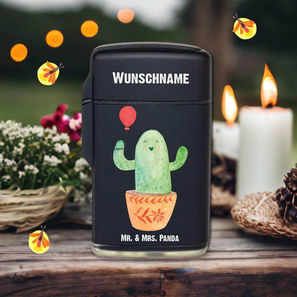 Personalisiertes Feuerzeug Kaktus Luftballon Personalisiertes Feuerzeug, Personalisiertes Gas-Feuerzeug, Personalisiertes Sturmfeuerzeug, Kaktus, Kakteen, Luftballon, Neustart, Freude, Büro, Stress, Büroalltag, Freundin, Freund, Ausbildung, Prüfung