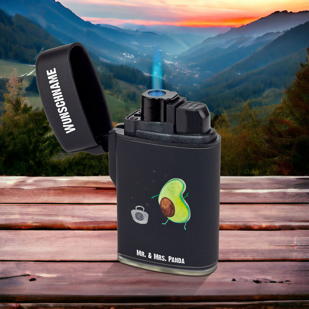 Personalisiertes Feuerzeug Avocado tanzt Personalisiertes Feuerzeug, Personalisiertes Gas-Feuerzeug, Personalisiertes Sturmfeuerzeug, Avocado, Veggie, Vegan, Gesund