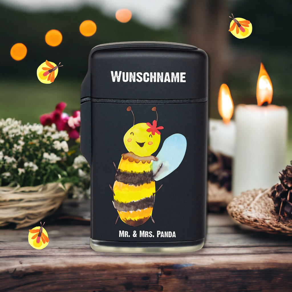 Personalisiertes Feuerzeug Biene Happy Personalisiertes Feuerzeug, Personalisiertes Gas-Feuerzeug, Personalisiertes Sturmfeuerzeug, Biene, Wespe, Hummel
