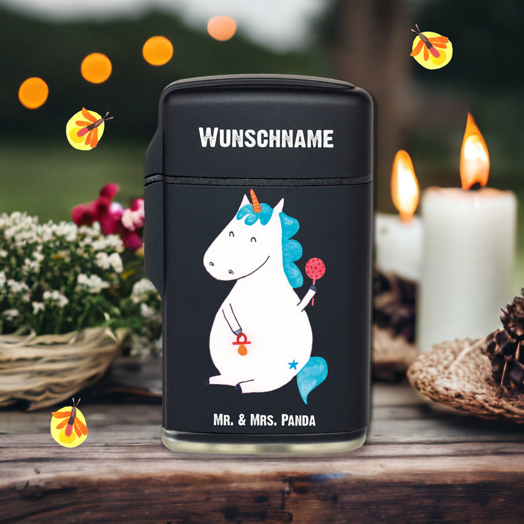 Personalisiertes Feuerzeug Einhorn Baby Personalisiertes Feuerzeug, Personalisiertes Gas-Feuerzeug, Personalisiertes Sturmfeuerzeug, Einhorn, Einhörner, Einhorn Deko, Pegasus, Unicorn, Mutter, Geburt, Geburtstag, erstes Kind, Baby, Babyglück, Nachwuchs, Eltern, Party, Kind, Schnuller