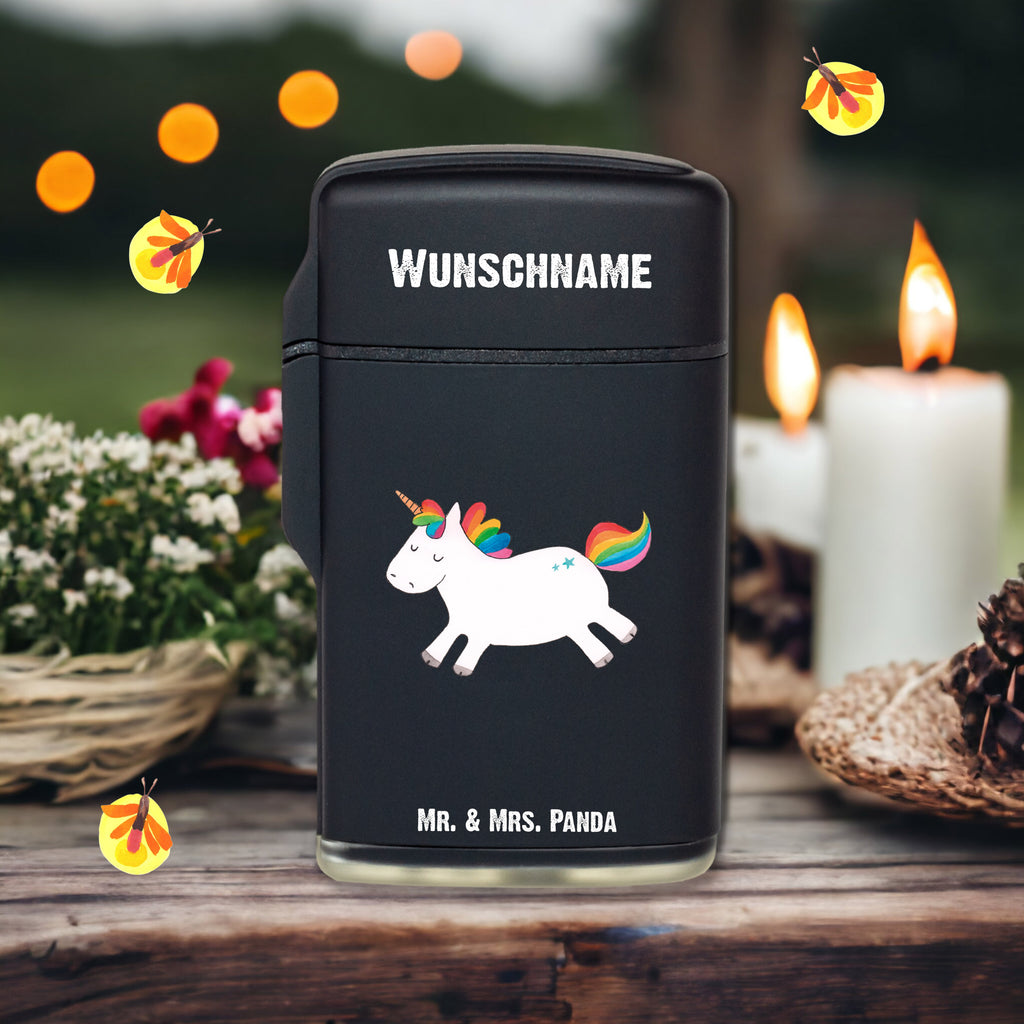 Personalisiertes Feuerzeug Einhorn Happy Personalisiertes Feuerzeug, Personalisiertes Gas-Feuerzeug, Personalisiertes Sturmfeuerzeug, Einhorn, Einhörner, Einhorn Deko, Pegasus, Unicorn, glücklich, fröhlich, Spaß, Freude, Lebensfreude, witzig, spannend, Lächeln, Lachen