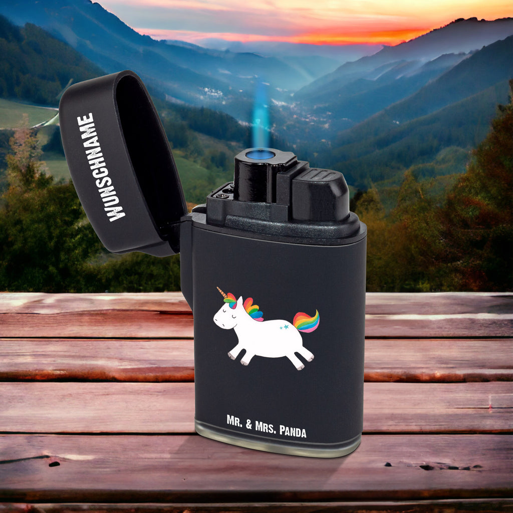 Personalisiertes Feuerzeug Einhorn Happy Personalisiertes Feuerzeug, Personalisiertes Gas-Feuerzeug, Personalisiertes Sturmfeuerzeug, Einhorn, Einhörner, Einhorn Deko, Pegasus, Unicorn, glücklich, fröhlich, Spaß, Freude, Lebensfreude, witzig, spannend, Lächeln, Lachen