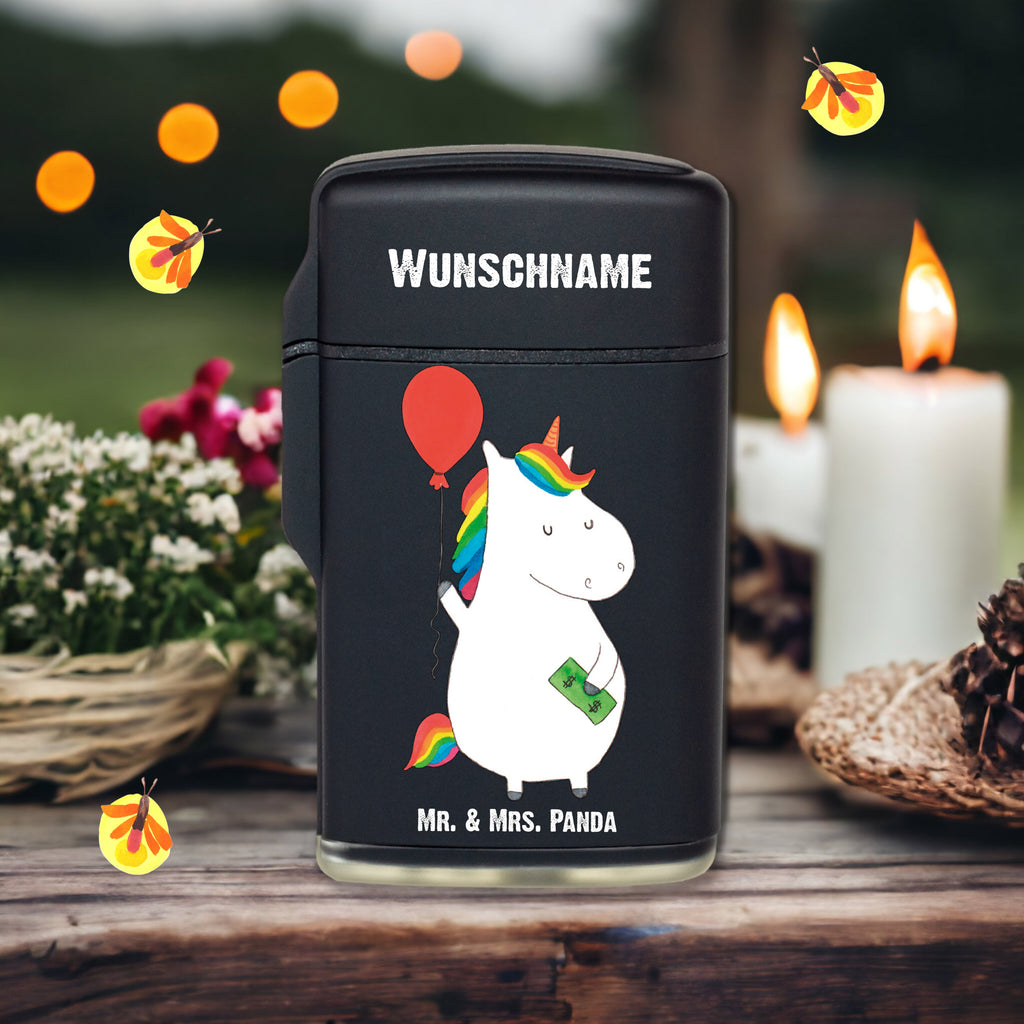 Personalisiertes Feuerzeug Einhorn Luftballon Personalisiertes Feuerzeug, Personalisiertes Gas-Feuerzeug, Personalisiertes Sturmfeuerzeug, Einhorn, Einhörner, Einhorn Deko, Pegasus, Unicorn, Luftballon, Geld, Lebenslust, Freude, Geschenk, Freundin