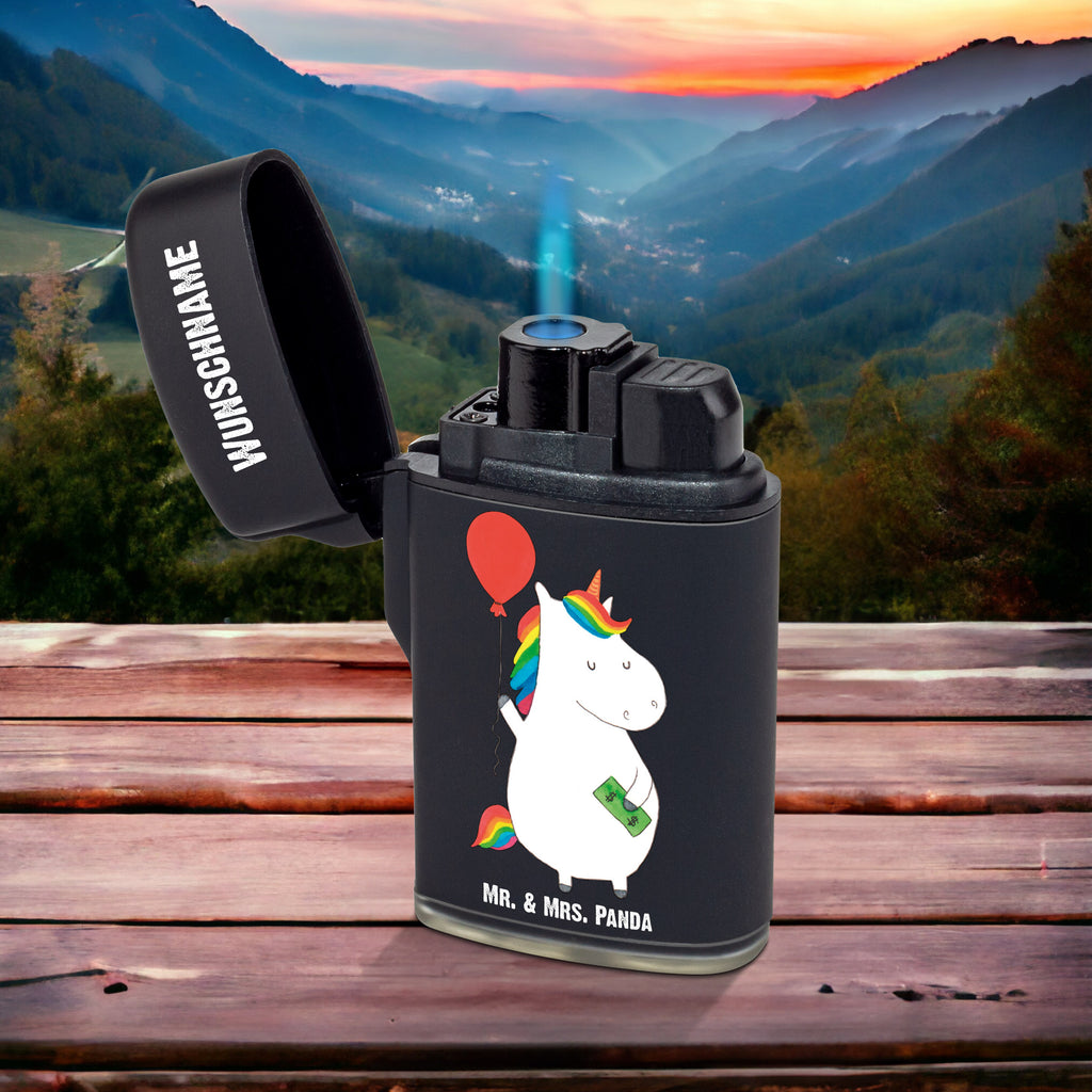 Personalisiertes Feuerzeug Einhorn Luftballon Personalisiertes Feuerzeug, Personalisiertes Gas-Feuerzeug, Personalisiertes Sturmfeuerzeug, Einhorn, Einhörner, Einhorn Deko, Pegasus, Unicorn, Luftballon, Geld, Lebenslust, Freude, Geschenk, Freundin